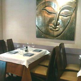 Mantelerías Confegar mesa de restaurante